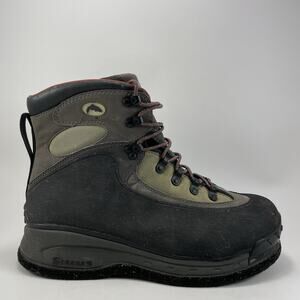 Simms Rivershead Felt Wading Boots Mens Size 11 Fishing Lace Up Gray Black